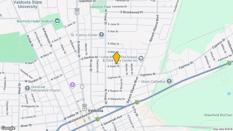 606 E Adair St Map and Location Details