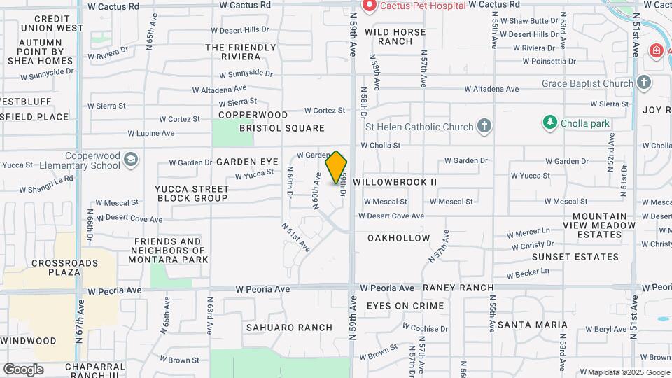 5911 W Shangri La Rd Map and Location Details