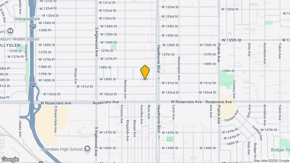 4476 W 140th St Map and Location Details