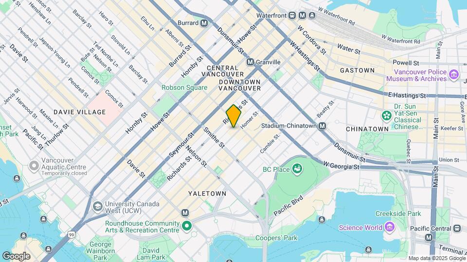 833 Homer St Map and Location Details