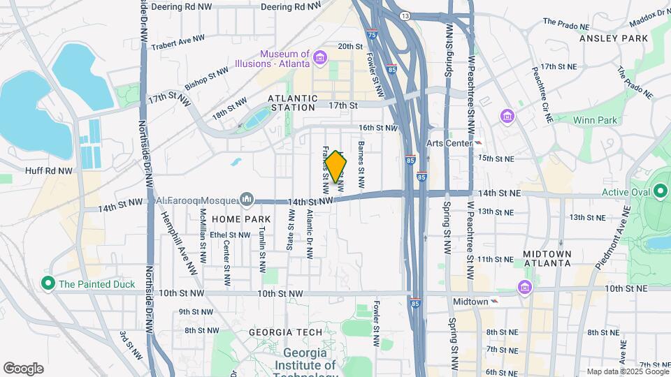 1176 Holly St NW Map and Location Details