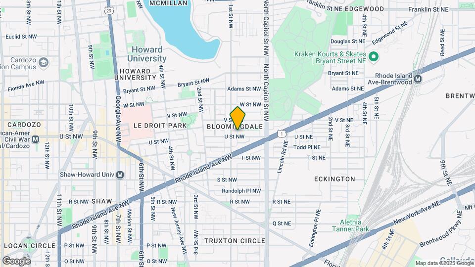 77 U St NW Map and Location Details