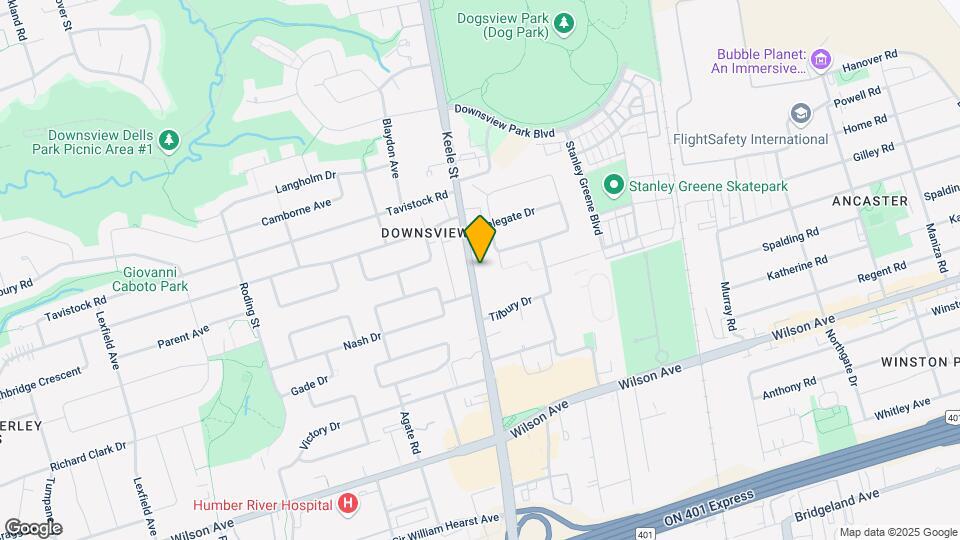 2837 Keele St Map and Location Details