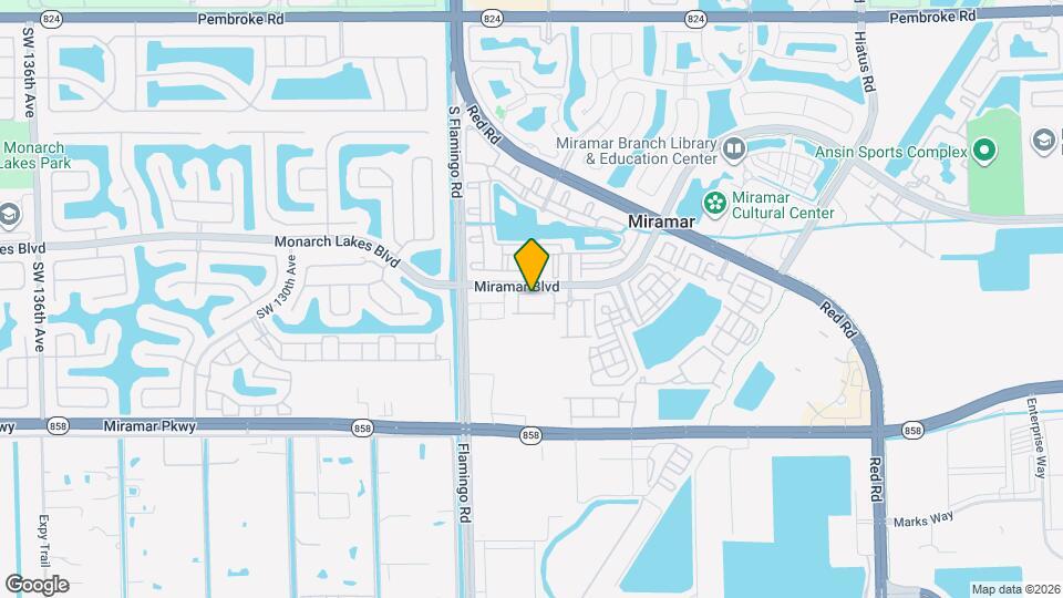 12204 SW 25th Ct Map and Location Details