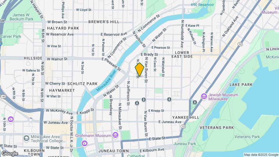 1544 N Jackson St Map and Location Details