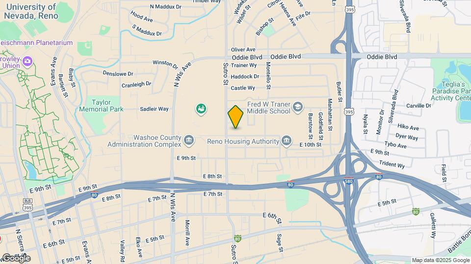 1233 E 11th St Map and Location Details