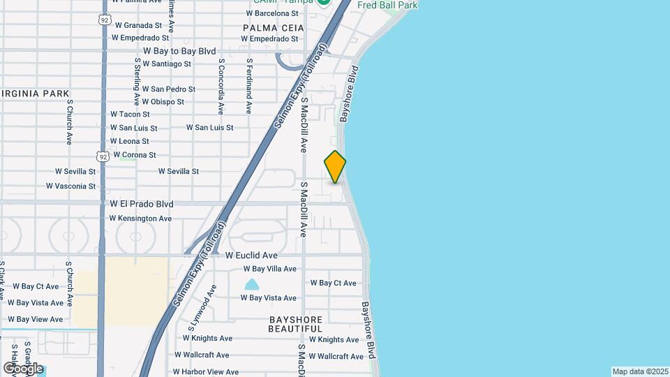 3401 Bayshore Blvd Map and Location Details