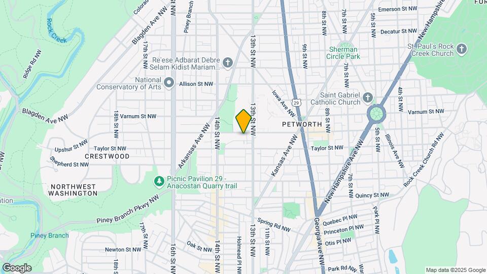 1318 Upshur St NW Map and Location Details