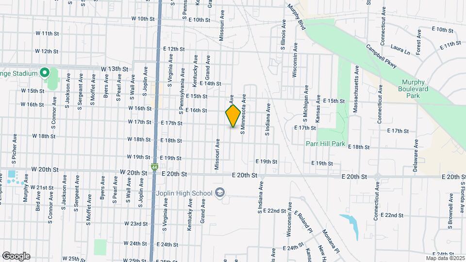1707 Iowa Ave Map and Location Details