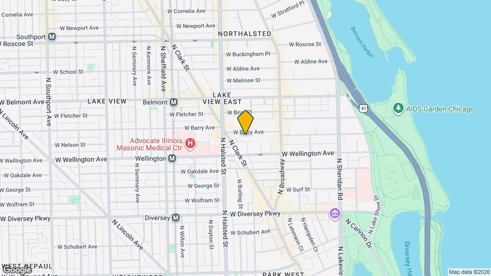 709 W Barry Ave Map and Location Details