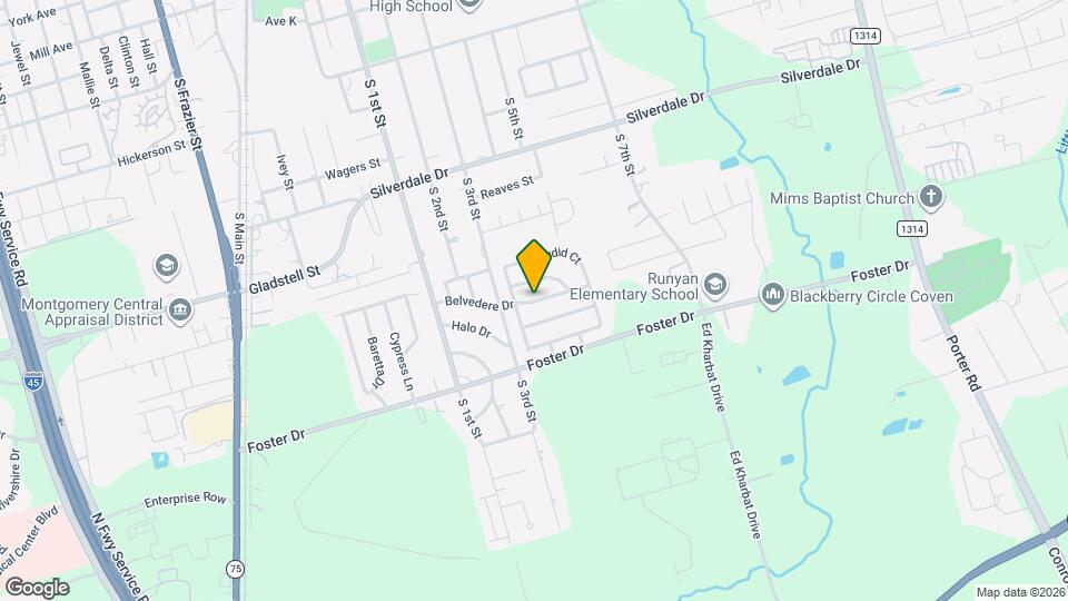 805 Belvedere Dr Map and Location Details