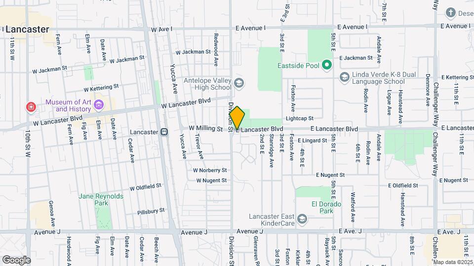102 E Lancaster Blvd Map and Location Details