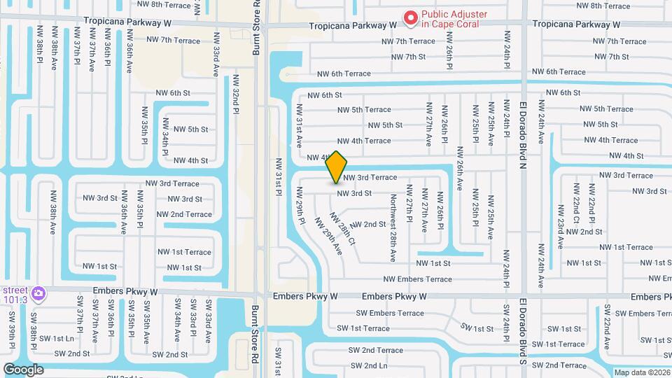 2853 NW 3rd St Map and Location Details