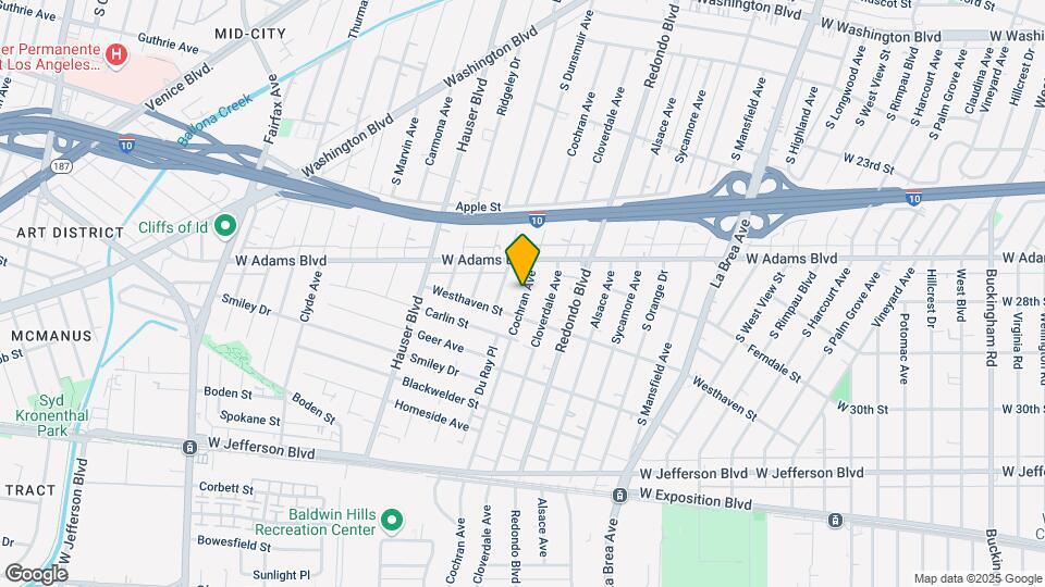 2637 S Cochran Ave, Unit 2637 Mapa y Detalles de la Ubicación