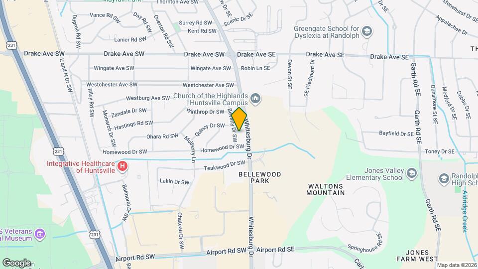 3311 Beverly Dr SW Mapa y Detalles de la Ubicación