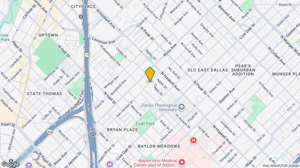 3828 San Jacinto St Map and Location Details