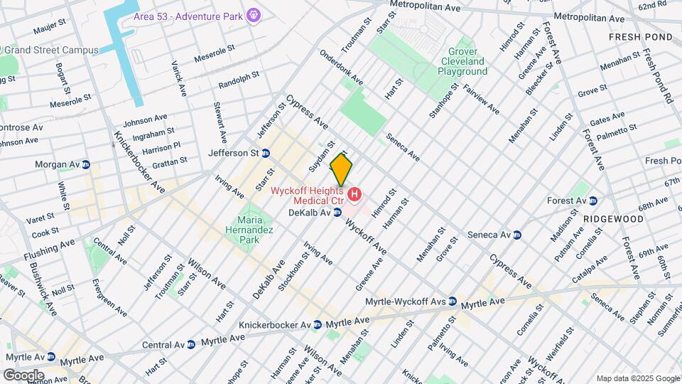 1650 DeKalb Ave Mapa y Detalles de la Ubicación