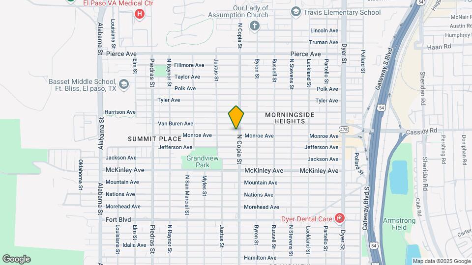 3337 Monroe Ave Map and Location Details