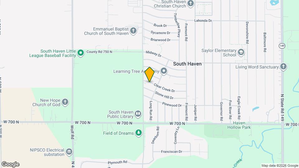 398 Clear Creek Dr Mapa y Detalles de la Ubicación