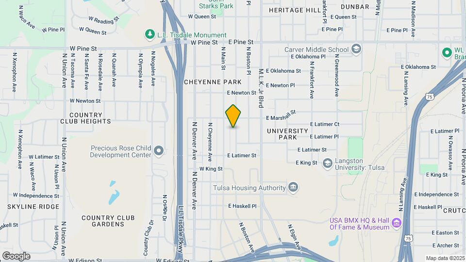 1152 N Boston Ave Map and Location Details