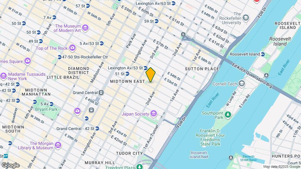 239 E 51st St Map and Location Details