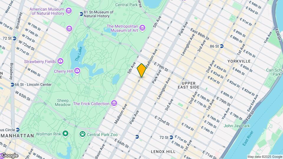 30 E 76th St Mapa y Detalles de la Ubicación