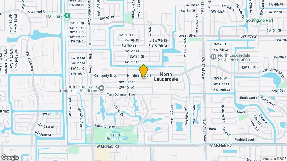 7635 SW 10th St, Unit A Mapa y Detalles de la Ubicación