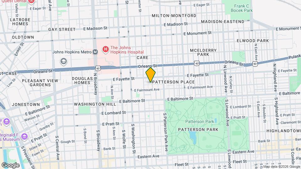 118 N Collington Ave., Unit Townhouse Map and Location Details