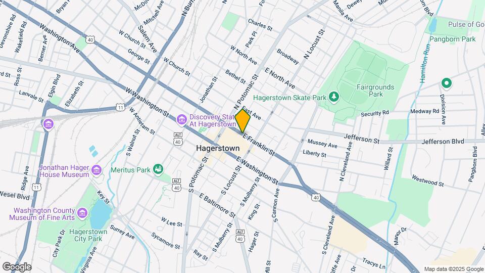 41 E Franklin St Mapa y Detalles de la Ubicación