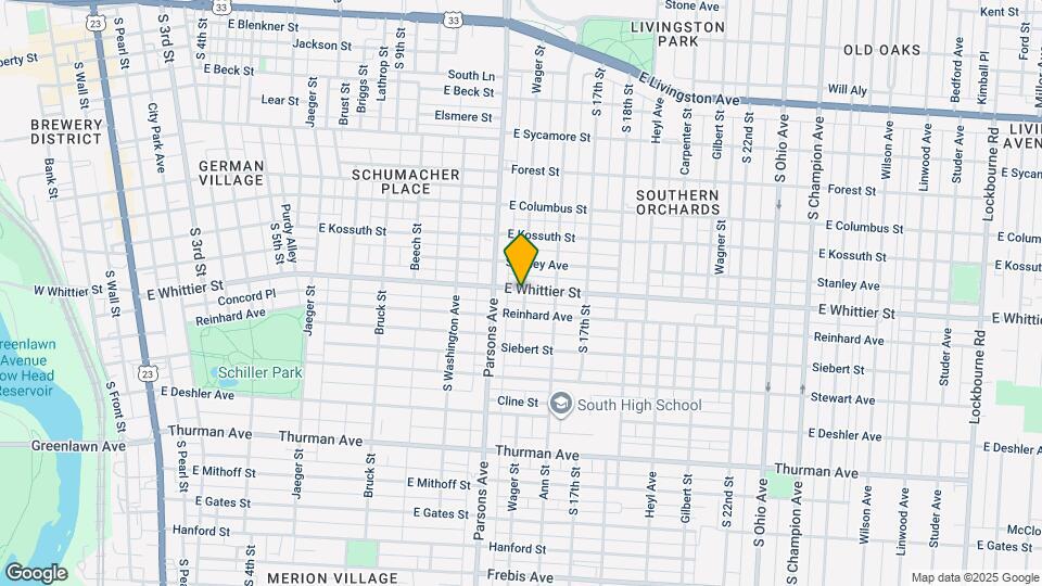 557 E Whittier St, Unit 557 E Whittier St Map and Location Details