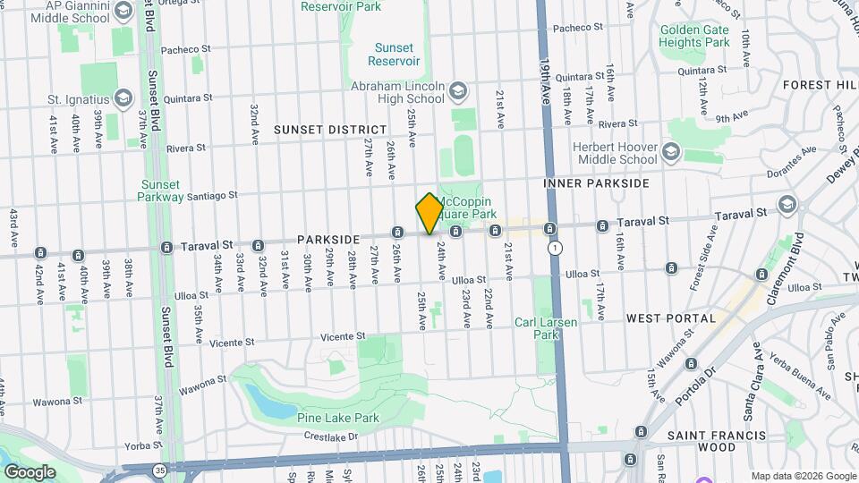 1427-1429-1429 Taraval St Map and Location Details