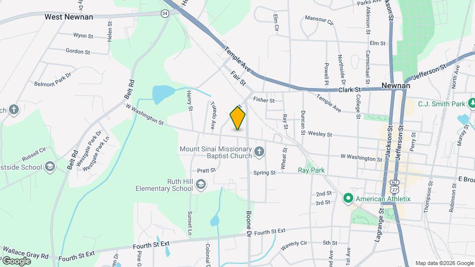 125 W Washington St Map and Location Details