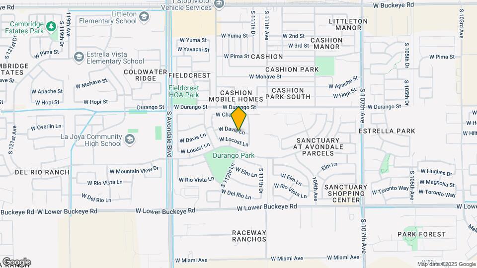 11217 W Davis Ln Map and Location Details