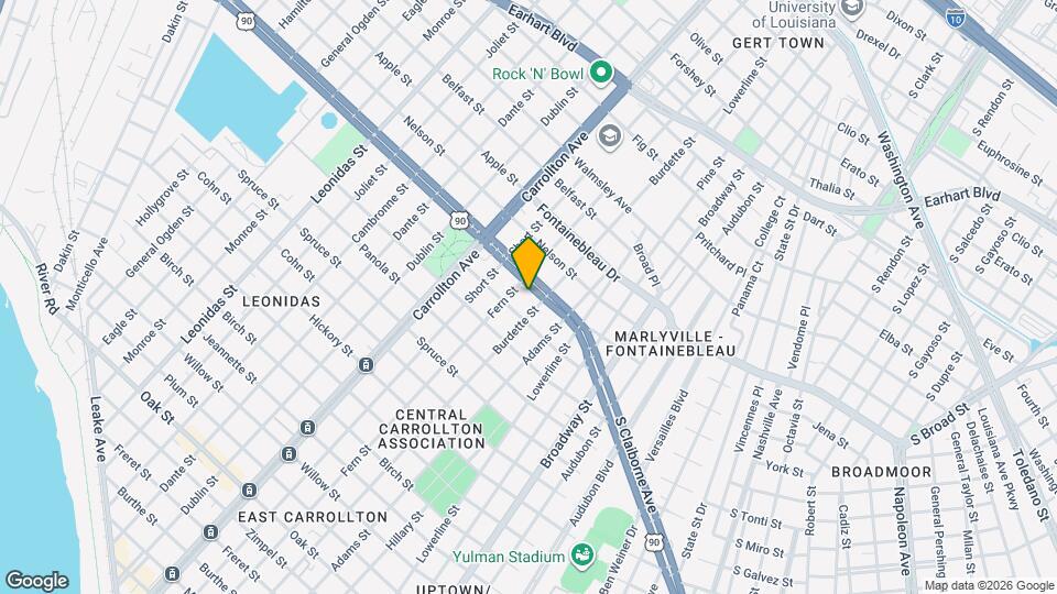 7814 S Claiborne Ave, Unit 7814 Map and Location Details