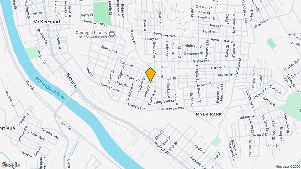 2201 Beaver St Map and Location Details