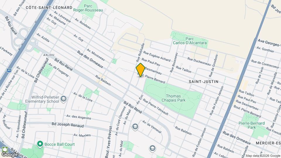 8930 Vézeau Av Map and Location Details