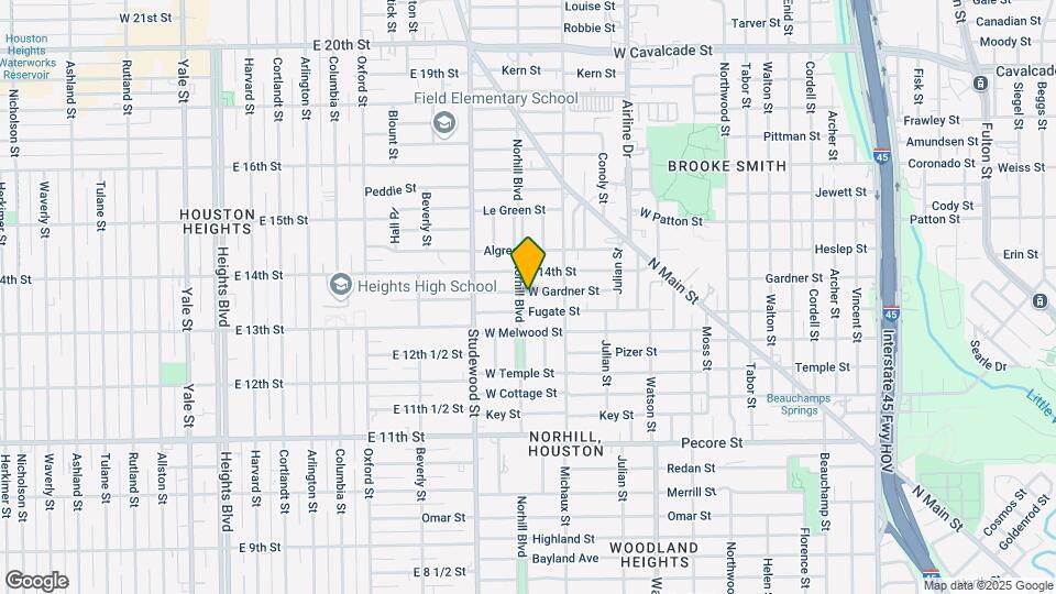 1036 W Gardner St Map and Location Details