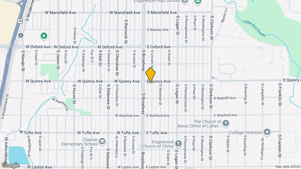 4301 S Lincoln St Map and Location Details