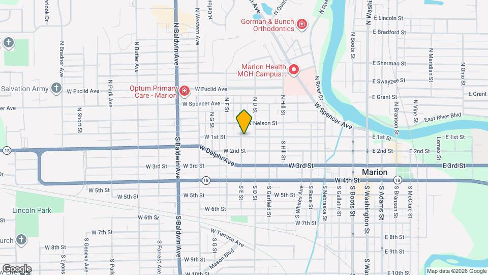 915 W 1st St Map and Location Details