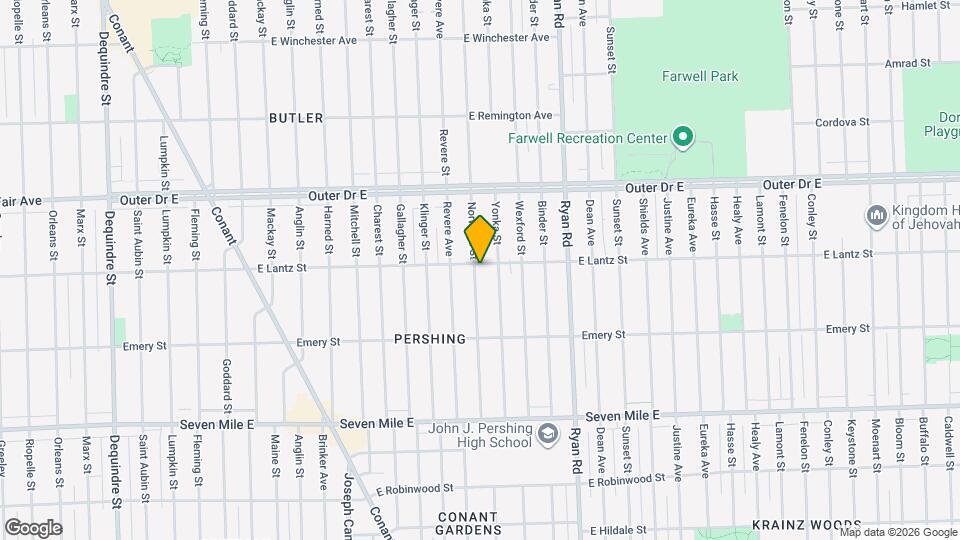 19450 Norwood St Map and Location Details