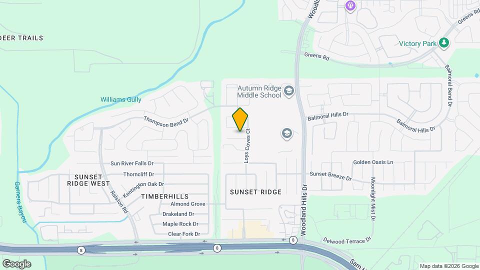 11343 Rossum Creek Dr Map and Location Details