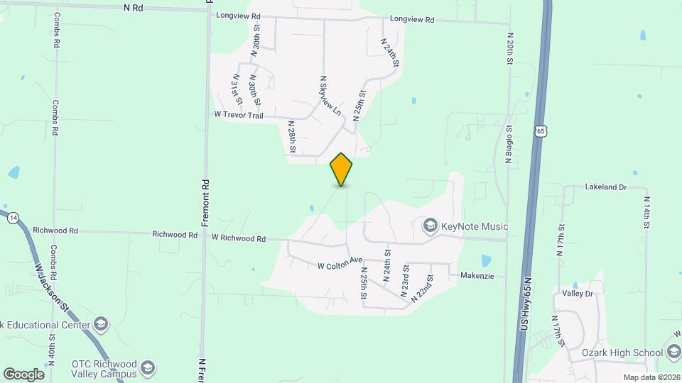 2124 N Bradbury Ln Map and Location Details
