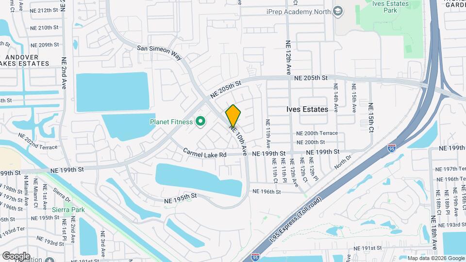 931 NE 199th St Map and Location Details