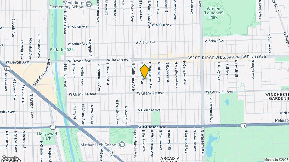 6243 N Fairfield Ave Mapa y Detalles de la Ubicación
