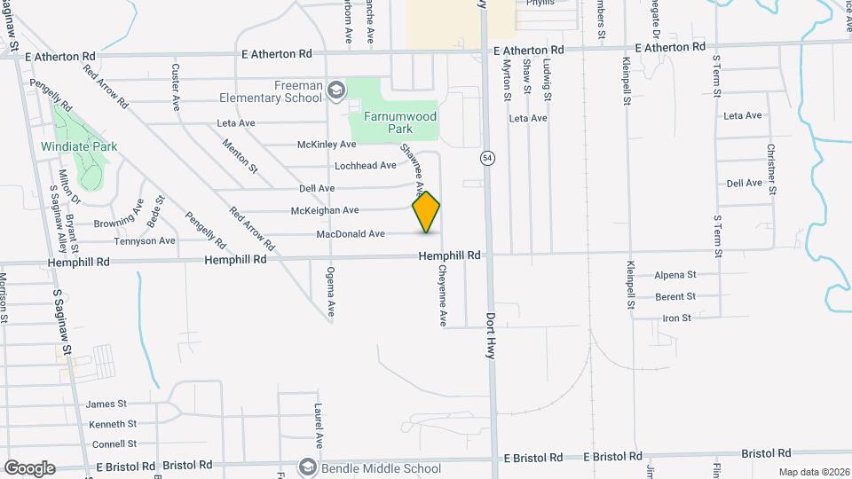 1106 MacDonald Ave Map and Location Details