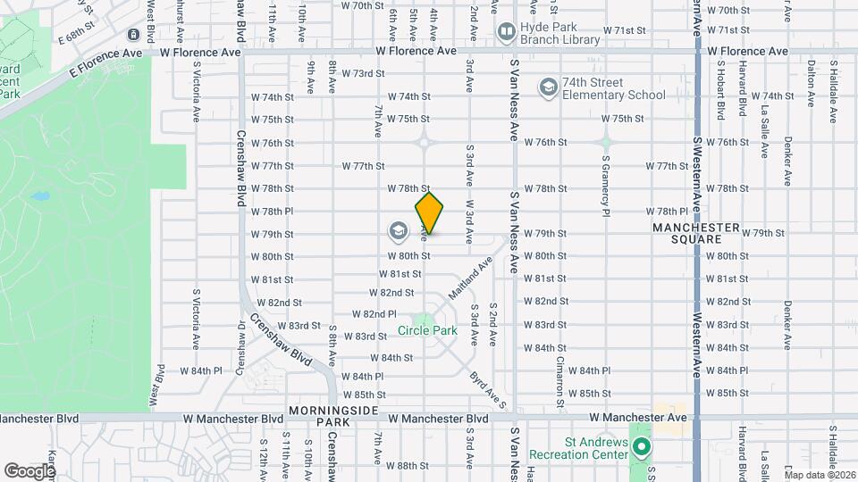 2520 W 79th St Map and Location Details