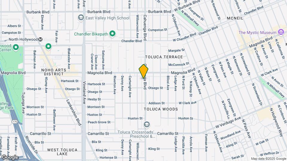 5129 Cahuenga Blvd Map and Location Details