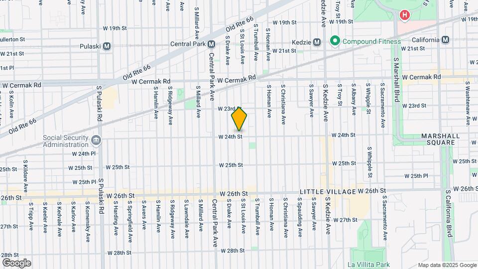 2358 S St. Louis Ave Mapa y Detalles de la Ubicación