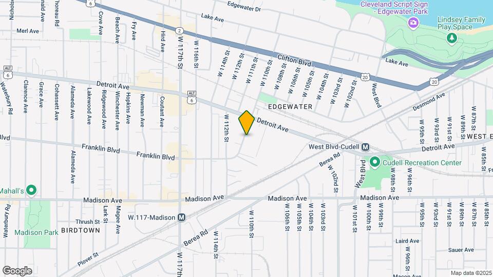 1445 W 110th St Map and Location Details