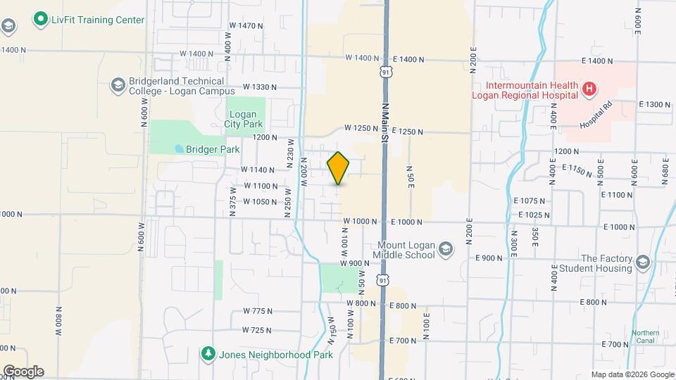 115 W 1100 N Map and Location Details